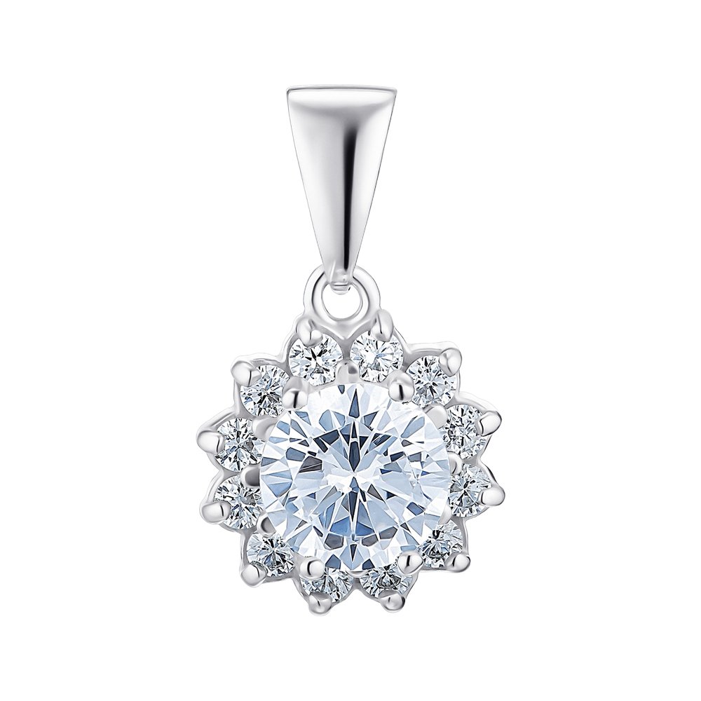 

Серебряная подвеска с фианитами 000149266