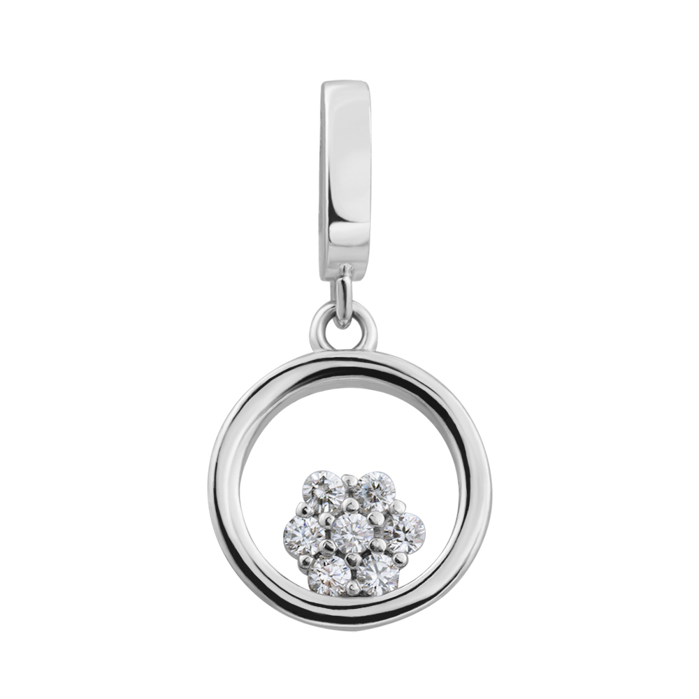 

Серебряная подвеска с фианитами 000132535