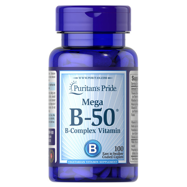 

Витамины Puritan's Pride Vitamin B-50 Complex 100 таблеток