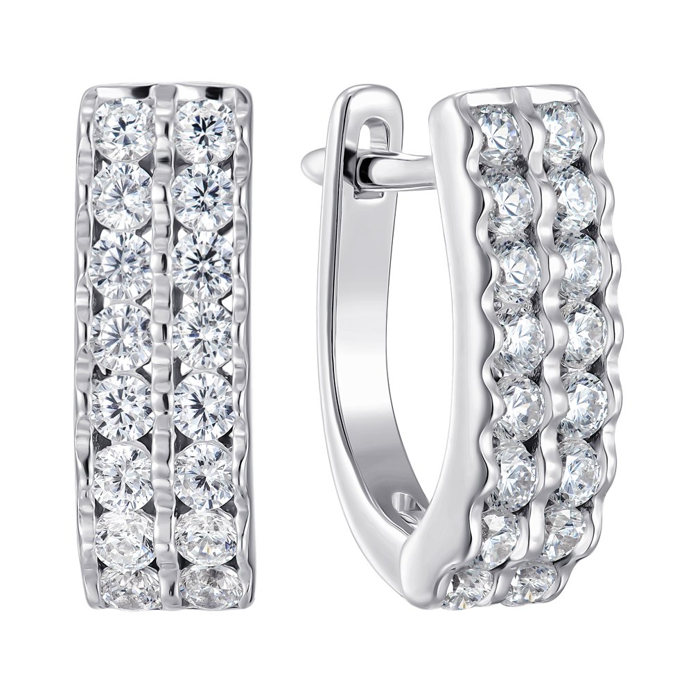 

Серьги из серебра с фианитами 000151796