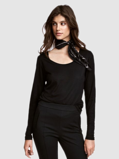 

Лонгслив H&M 2hm033000415  Черный, Лонгслив H&M 2hm033000415 S Черный
