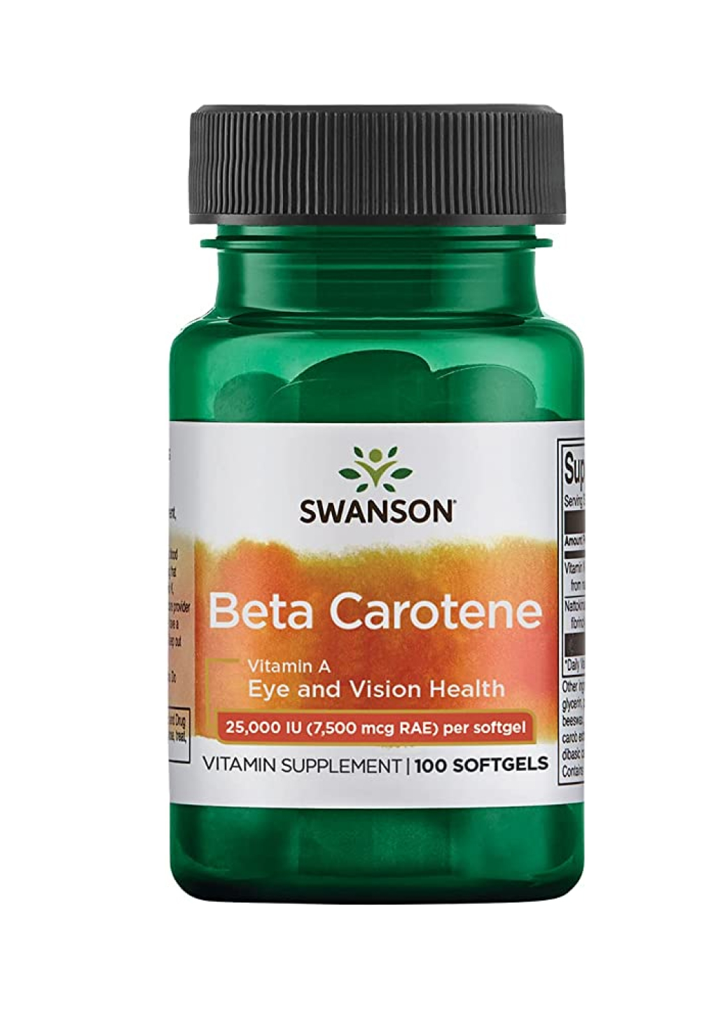 

Спец Витамин Swanson Beta-Carotene 25000 IU 7,500 mcg RAE 100 Sgels