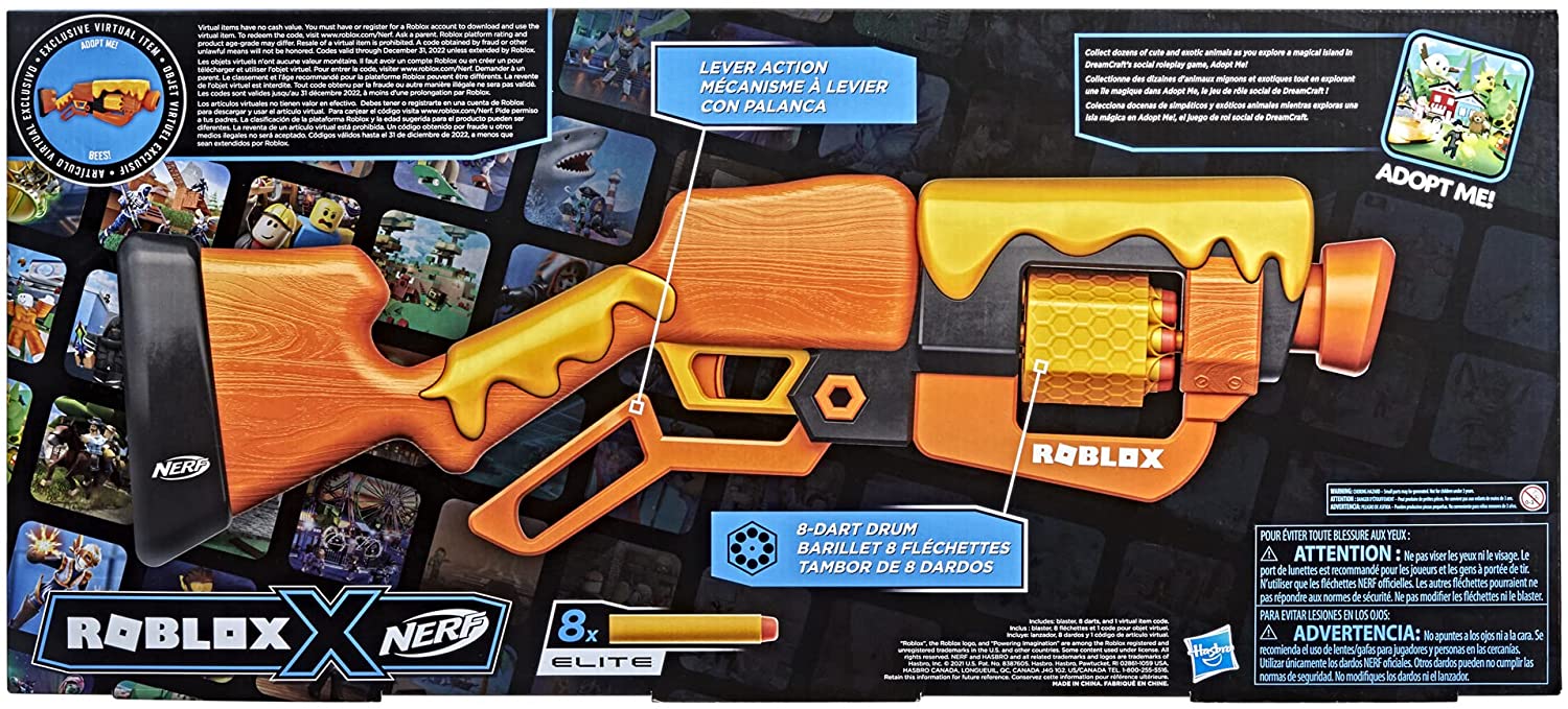 Бластер Hasbro Nerf Roblox Adopt Me Bees (F2486) – фото, отзывы,  характеристики в интернет-магазине ROZETKA от продавца: S-MART | Купить в  Украине: Киеве, Харькове, Днепре, Одессе, Запорожье, Львове