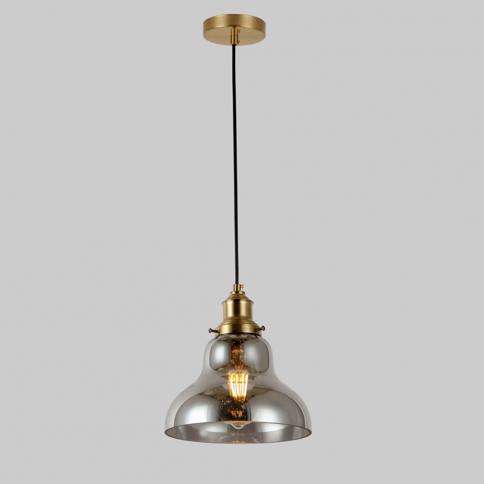 

Люстра LEVISTELLA Glass Bell подвесная черная 15 см