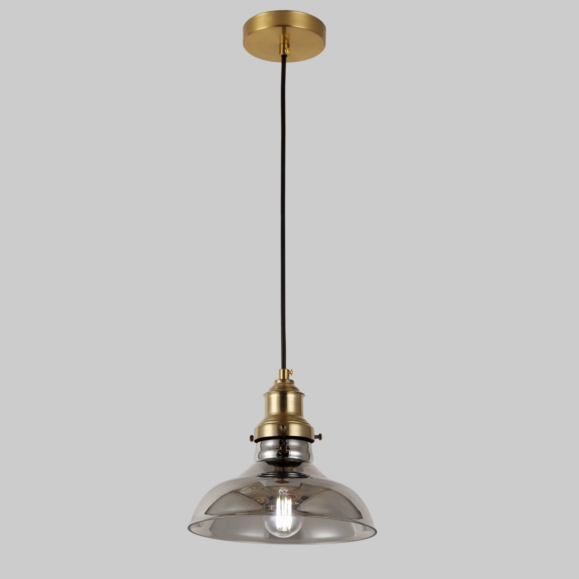

Люстра LEVISTELLA Glass Bell подвесная черная 12 см