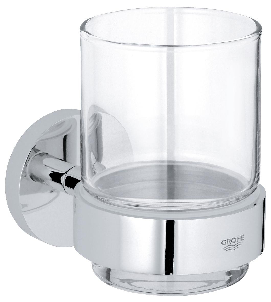 

Стакан стеклянный с держателем GROHE ESSENTIALS 40447001
