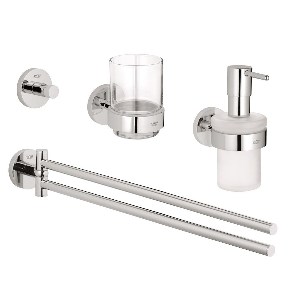 

Набор аксессуаров 4 в 1 GROHE ESSENTIALS Master Bathroom