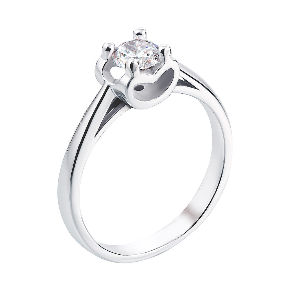 

Серебряное кольцо с цирконием 000117764 16 размера