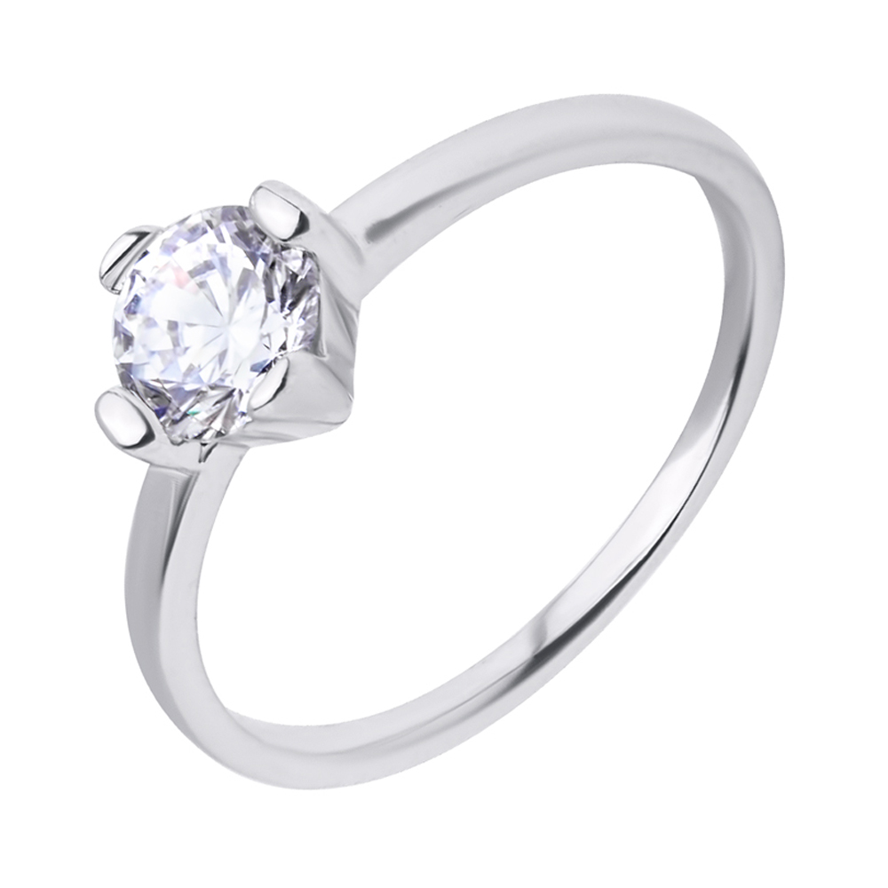 

Серебряное кольцо с фианитом 000116356 17 размера