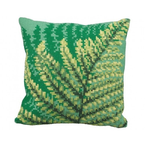 

Подушка для вышивания крестом Collection D'Art 5171 "Fern Leaf Green"