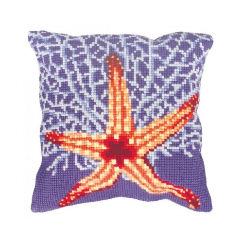 

Подушка для вышивания крестом Collection D'Art 5146 "Coral Reef"