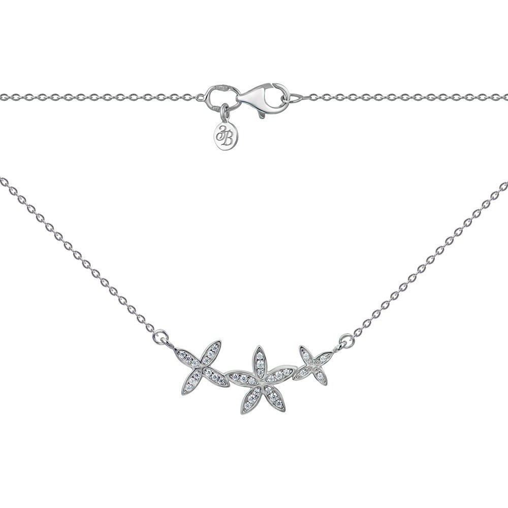 

Серебряное колье с фианитами 000151308 45 размера