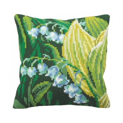 

Подушка для вышивания крестом Collection D'Art 5121 "Lily of the Valley Right"
