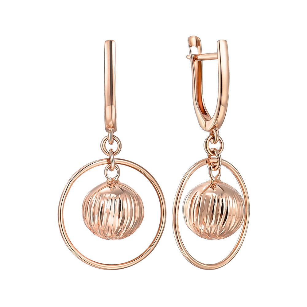 

Серьги-подвески из красного золота 000152281