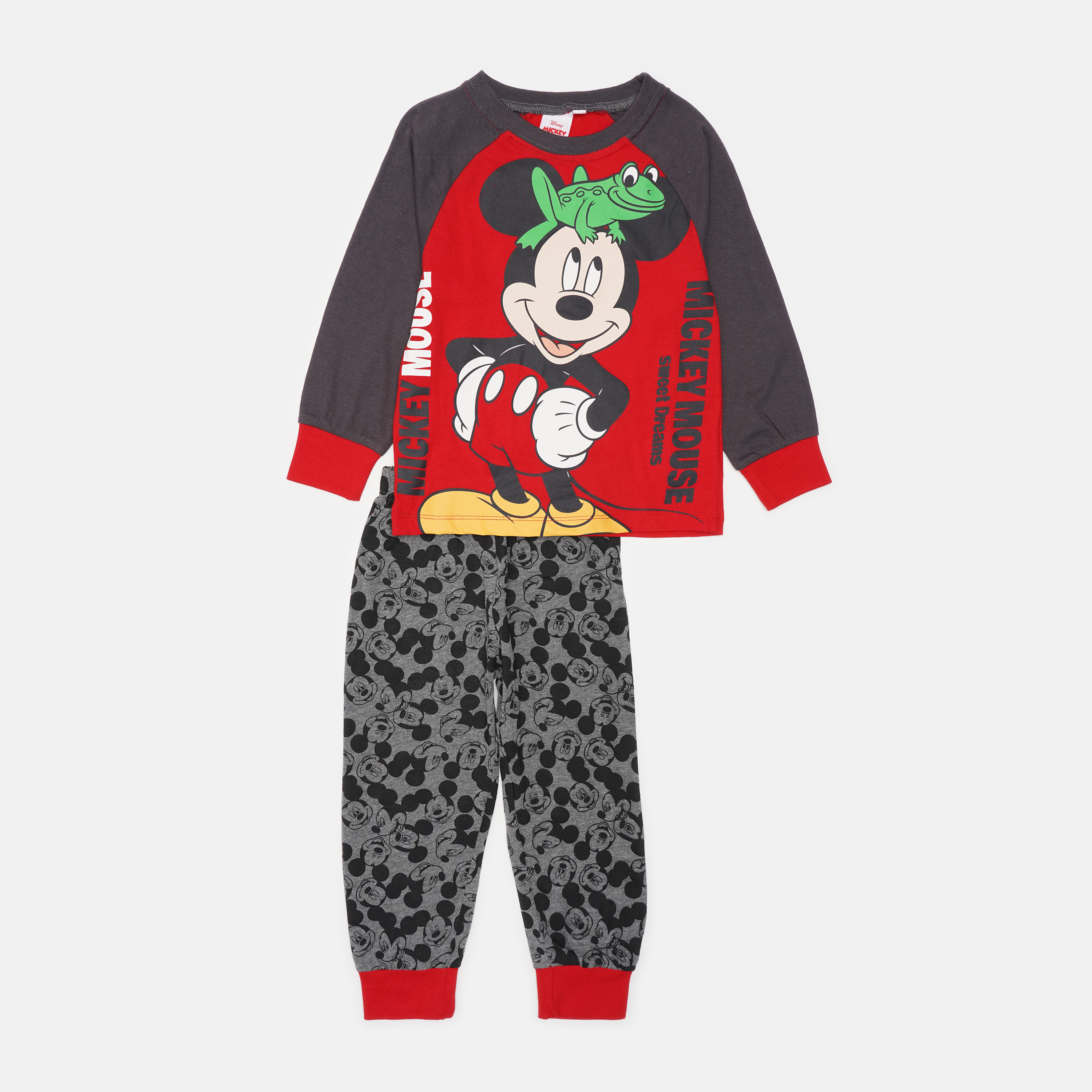 

Пижама (лонгслив + штаны) Disney Mickey HU2137 104-110 см Красная (3609085287824)