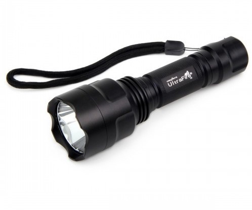 

Тактический фонарик Ultrafire C28, диод Cree XP-E Q5, чёрный, с зумом