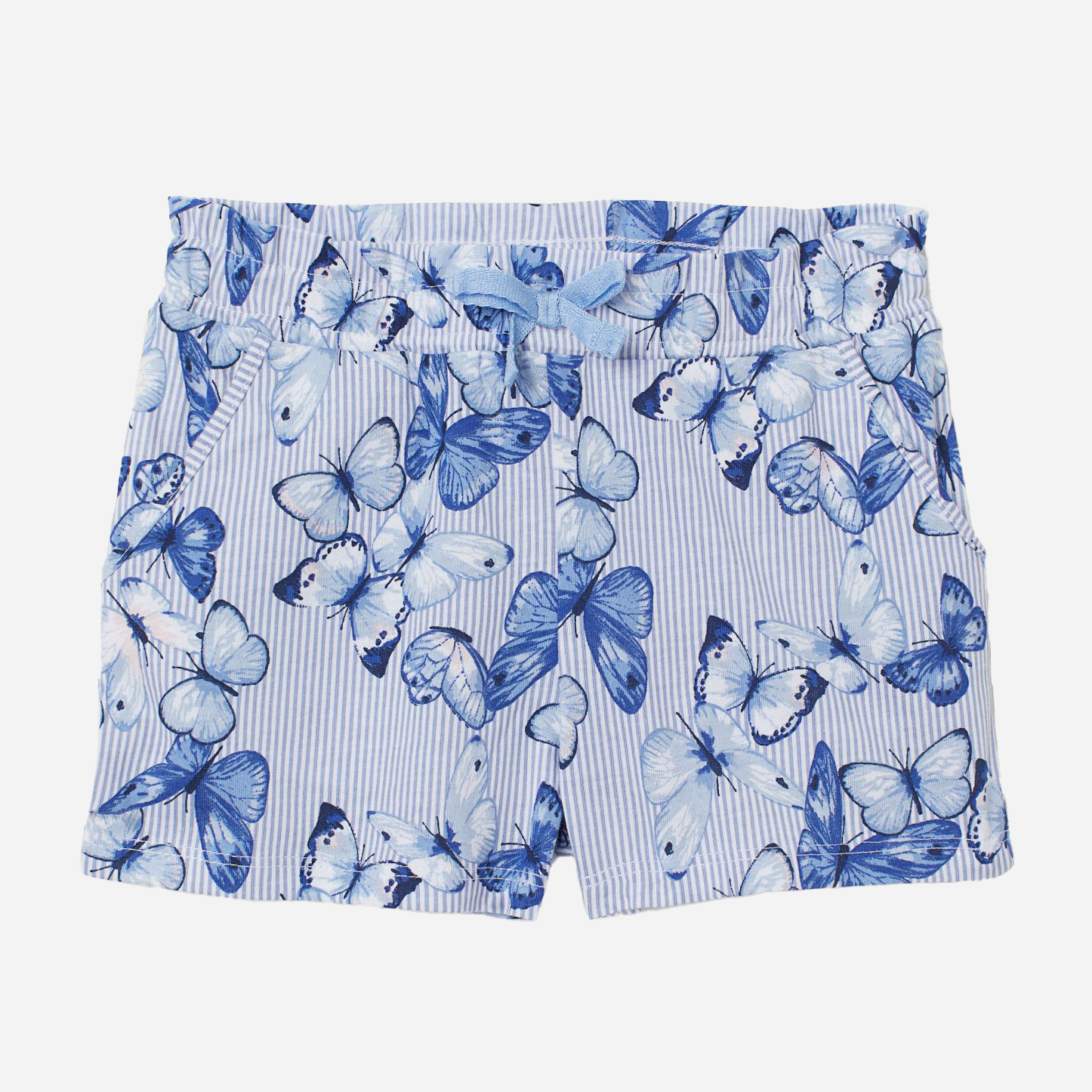

Шорты H&M 060697096 110-116 см Голубой/Бабочки