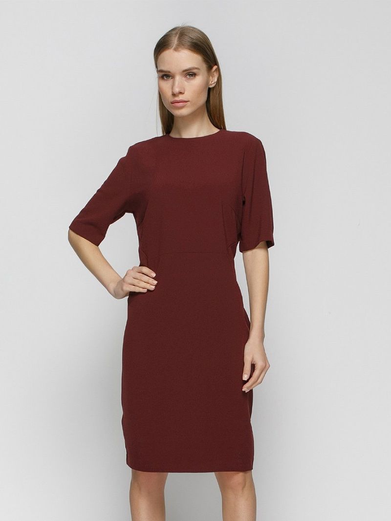 

Платье H&M XAZ057519QTOG  Бордовое, Платье H&M XAZ057519QTOG 36 Бордовое