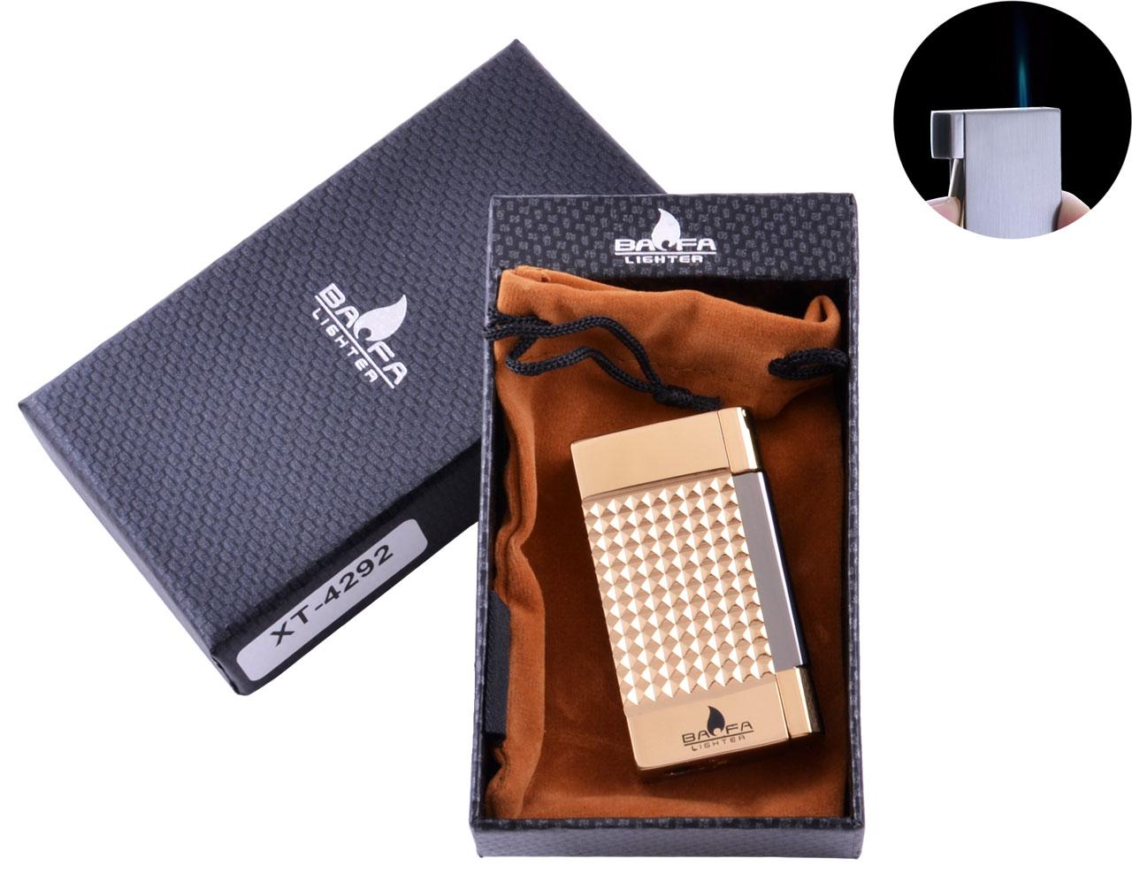

Зажигалка в подарочной коробке BAOFA (Острое пламя) №4292 Gold