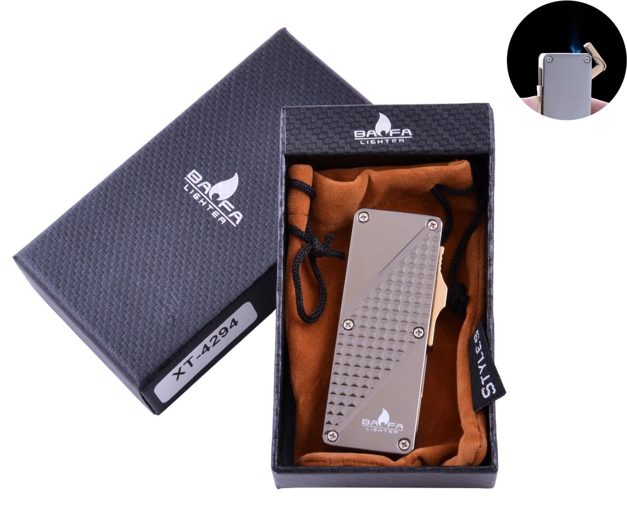

Зажигалка в подарочной коробке BAOFA (Турбо пламя) №4294 Black