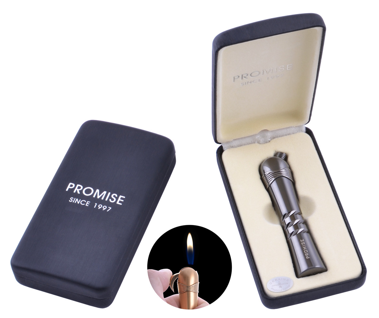 

Зажигалка в подарочной коробке Promise №105 Black