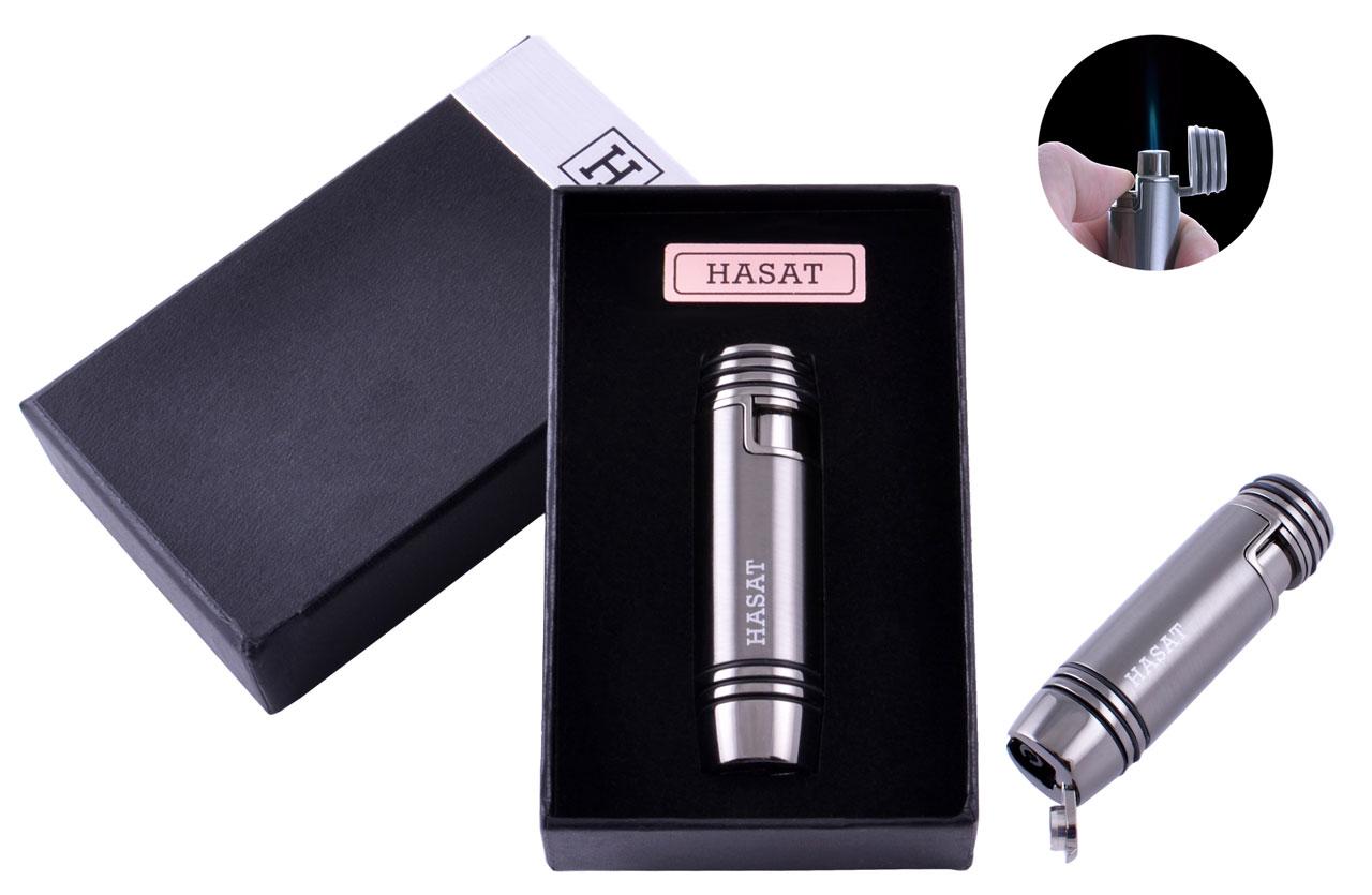 

Зажигалка в подарочной коробке HASAT (Острое пламя) №4316 Black