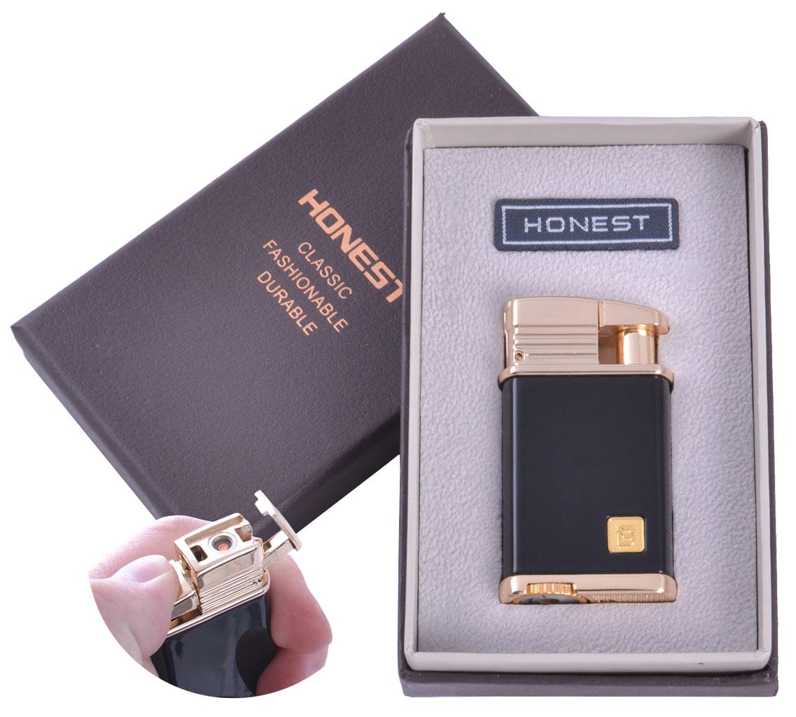 

Зажигалка подарочная Honest (Турбо пламя) №3541 Black