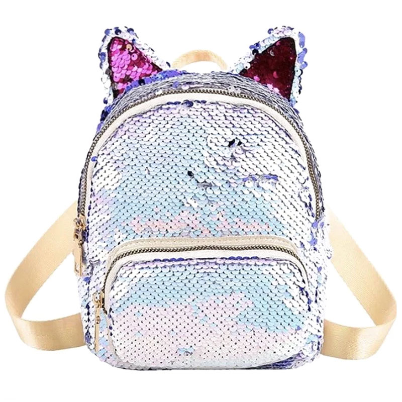 

Рюкзак с пайетками Mini Blue и с ушками Berkani 33421-BR-1353