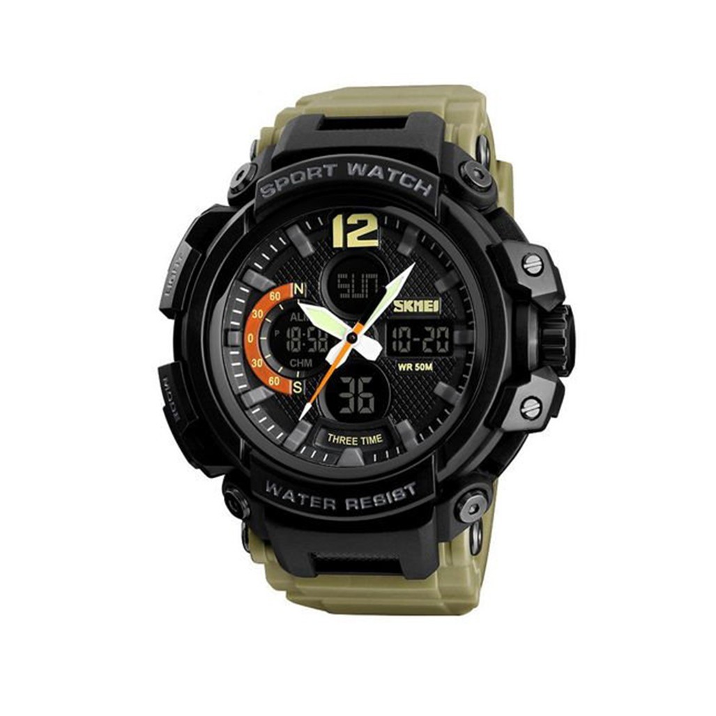 

Мужские часы Skmei 1343 Wristband Khaki