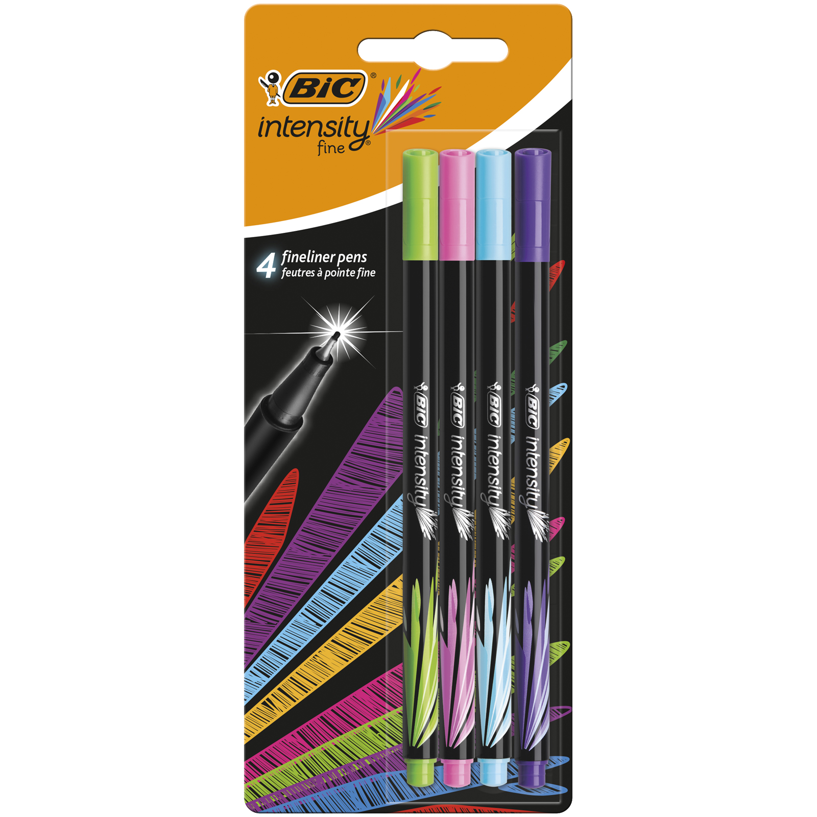 

Ручки лайнеры BIC Intensity Fine Fun Ассорти 4 шт (3086123449275)