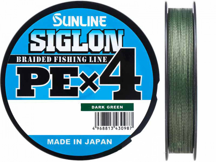 

Шнур Sunline Siglon PE х4 (темн-зел.) 150м 0.108мм 2,9кг/6lb