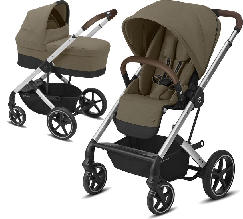 

Универсальная коляска 2 в 1 Cybex Balios S Lux шасси SLV Classic Beige