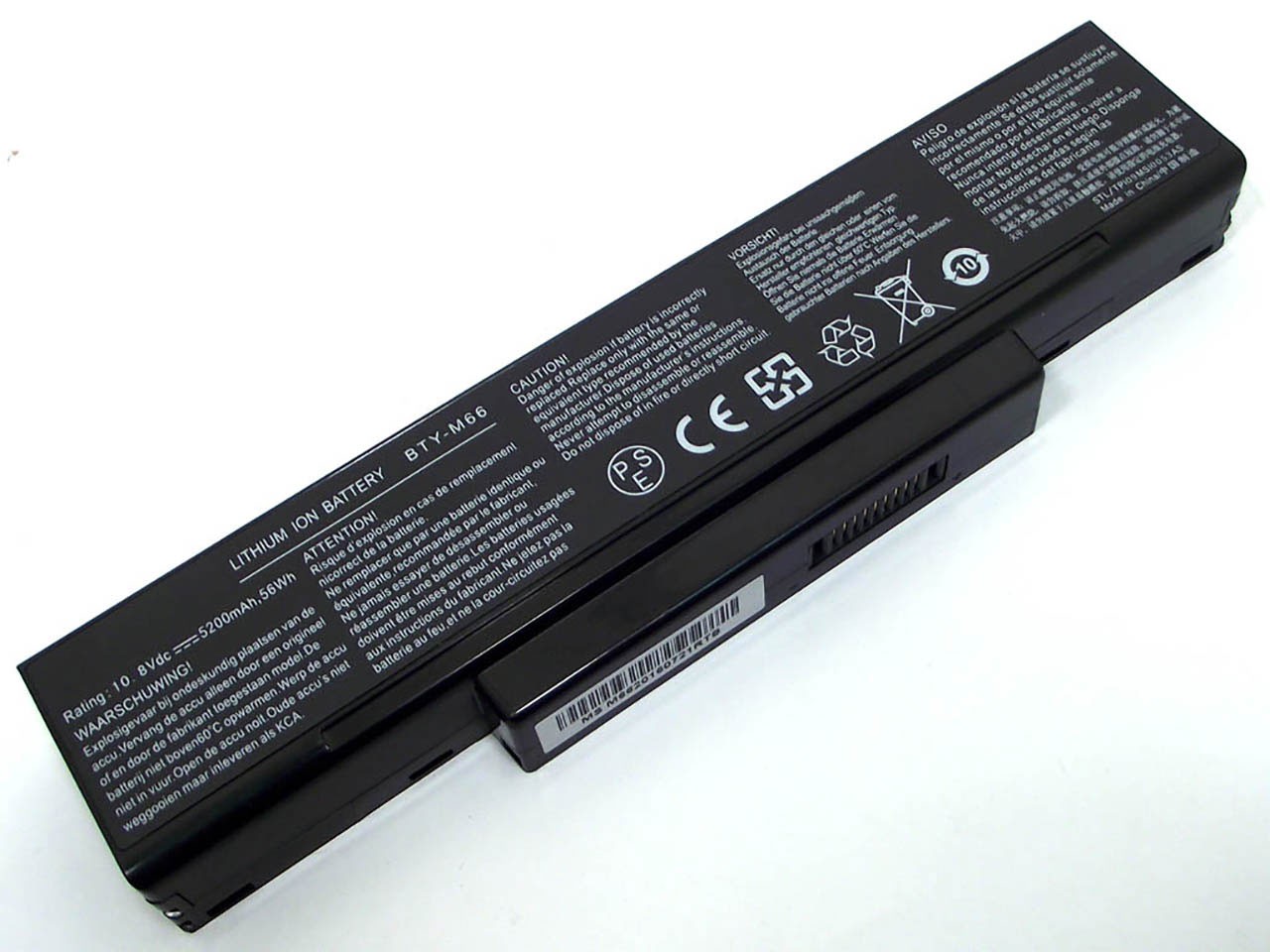 Аккумуляторная батарея для ноутбука MSI EX400 EX400X EX410 (BTY-M66 ...