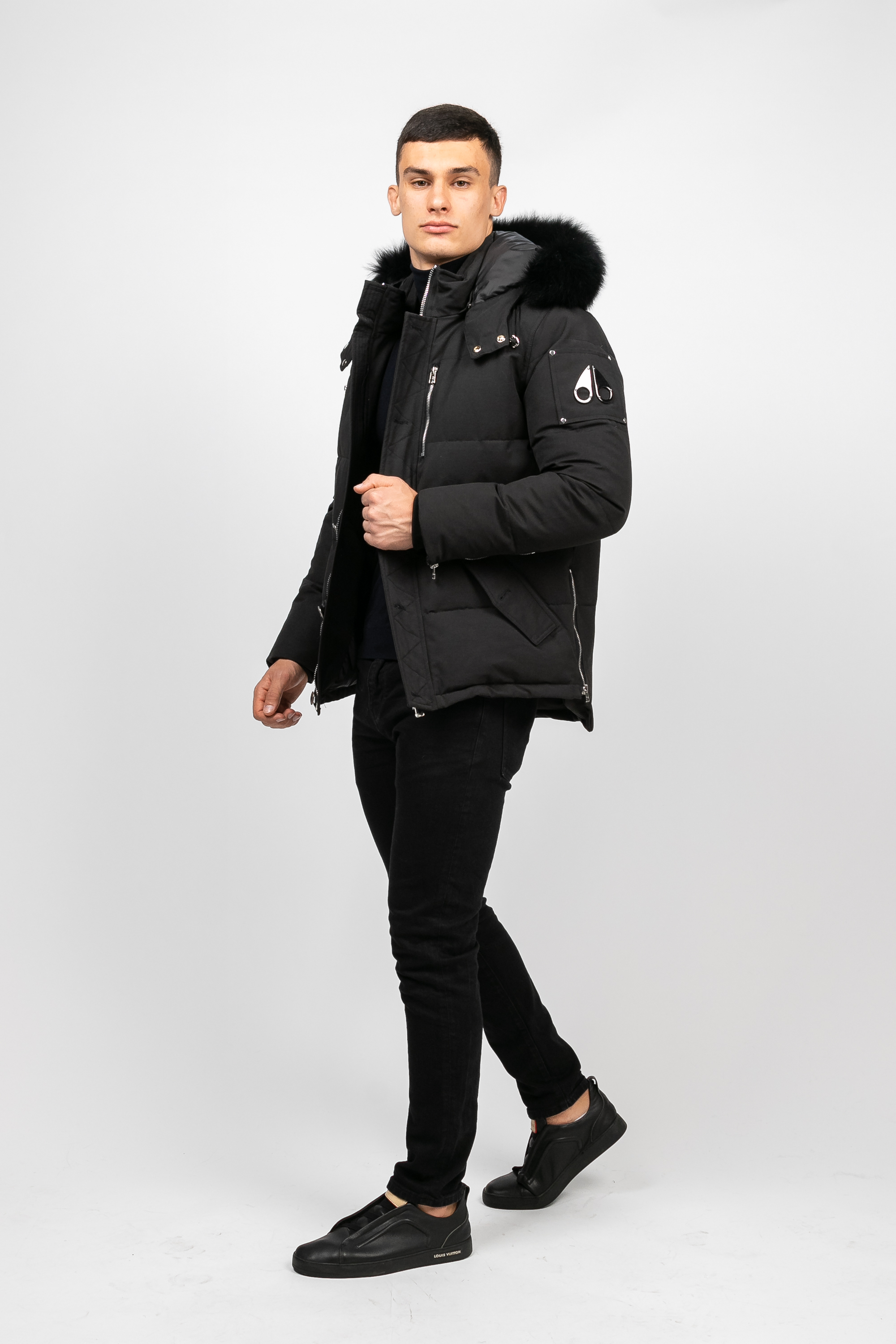 

Куртка парка PARKA+ 02219 с мехом песца Чорний, Куртка парка PARKA+ 02219 с мехом песца Чорний S