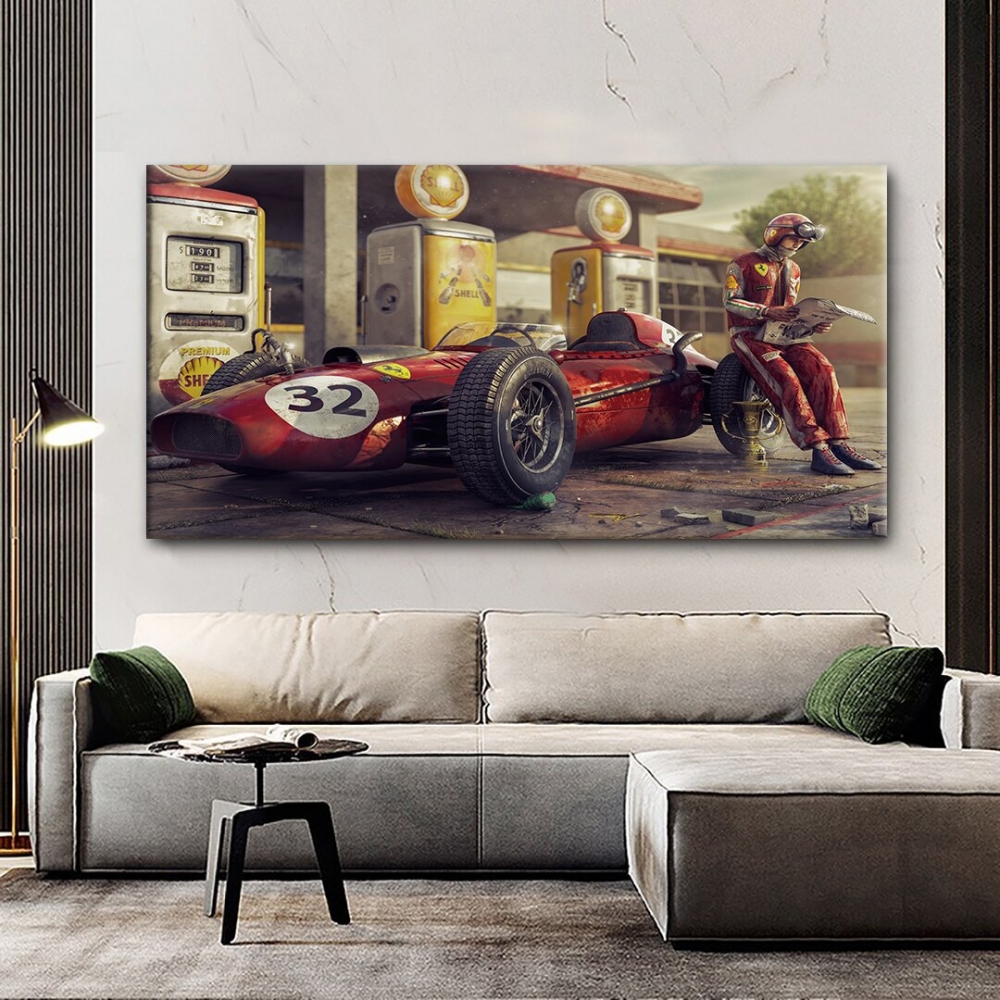 

Картина на холсте Автомобили Formula 1 Race Car 60х120 см.