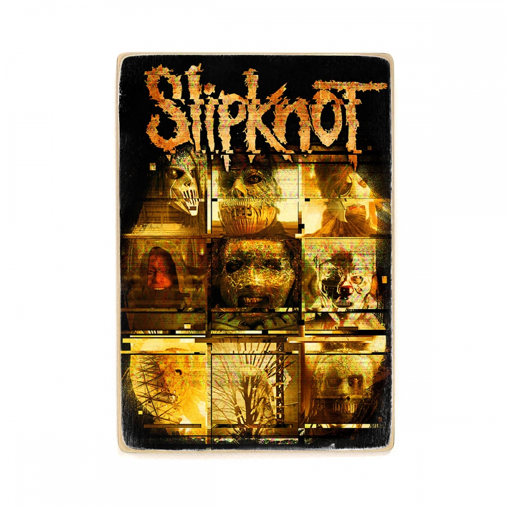 

Деревянный постер Музыка Slipknot. Слипкнот участники. Нью Метал группа А2
