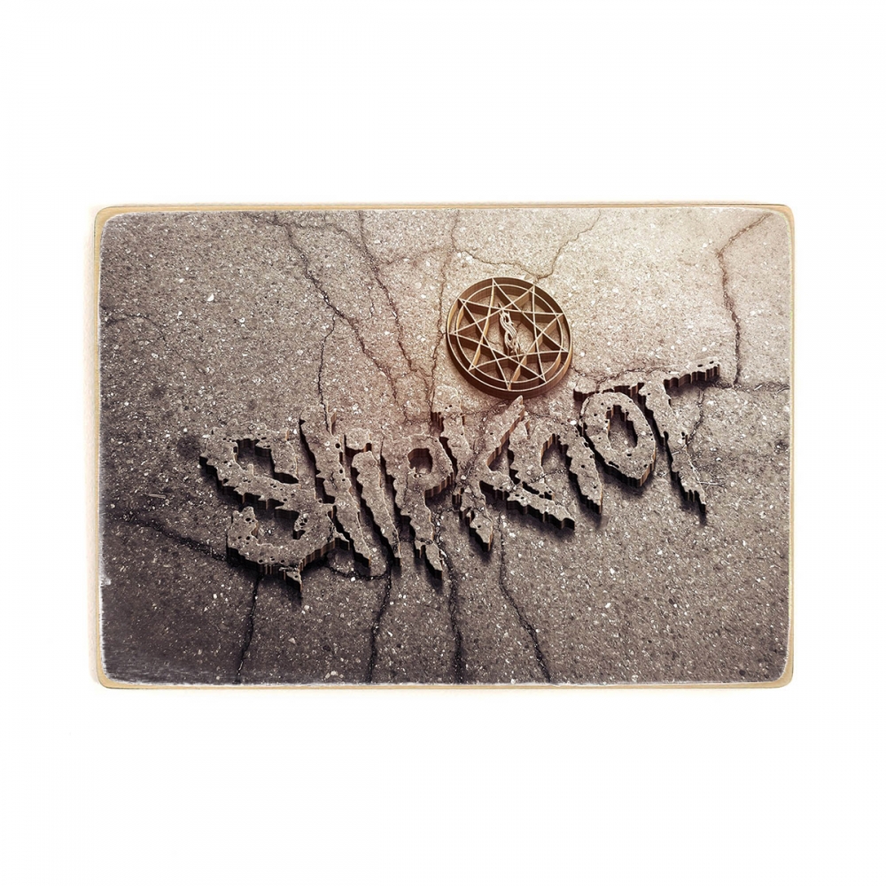 

Деревянный постер Музыка Slipknot. плакат Слипкнот . Нью Метал группа. Лого А2