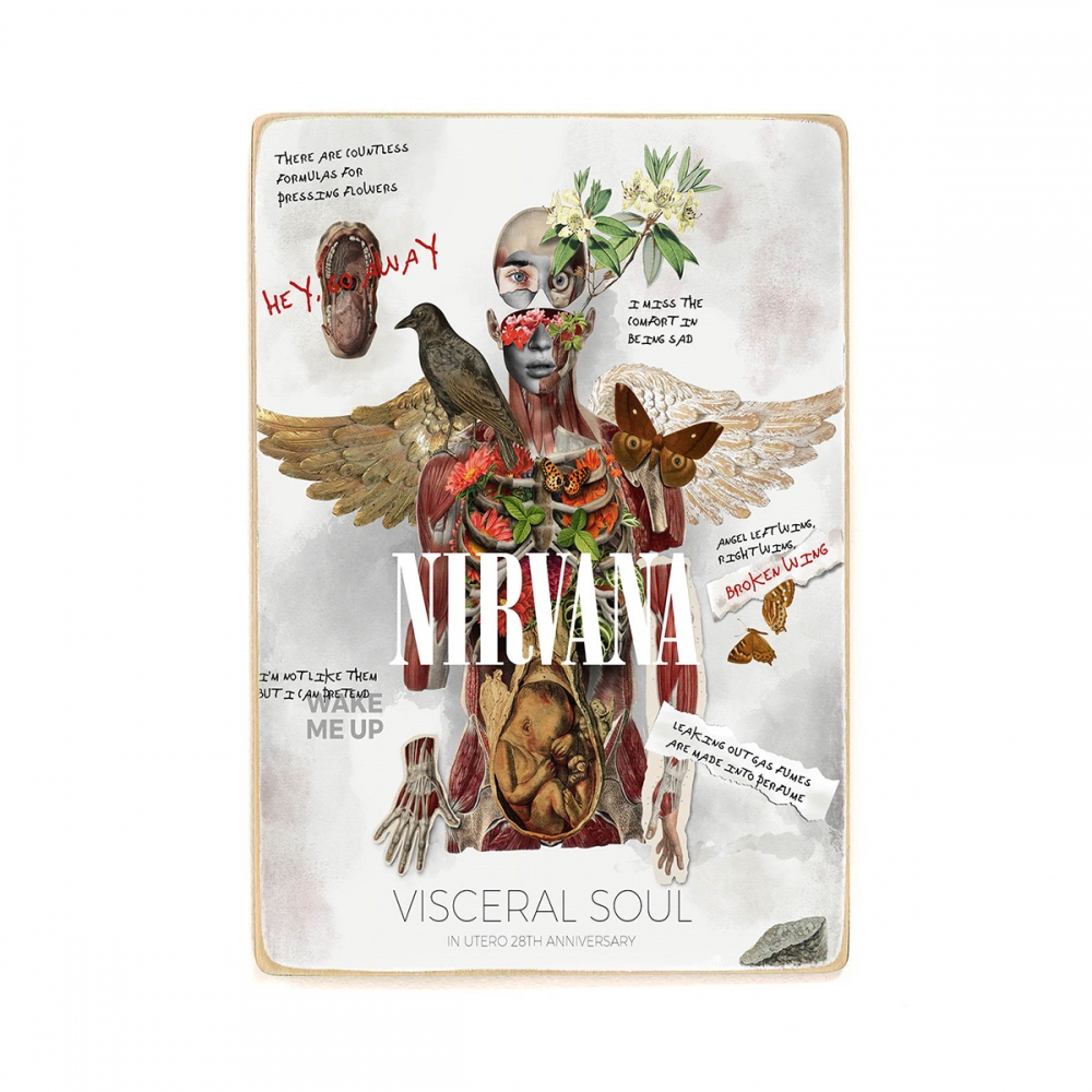 

Деревянный постер Музыка Nirvana. Kurt cobain. Нирвана, in utero, Курт кобейн А1