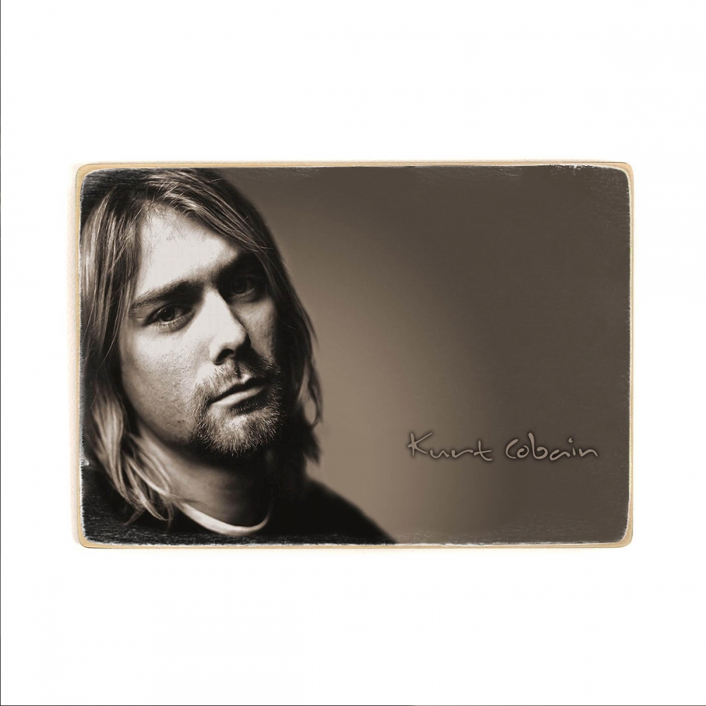

Деревянный постер Музыка Nirvana. Kurt cobain. Нирвана, Курт кобейн портрет А1