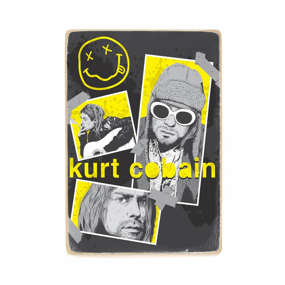 

Деревянный постер Музыка Nirvana. Kurt cobain. Нирвана, Курт кобейн в очках А1