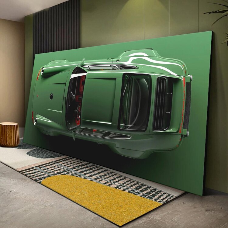 

Картина на холсте Автомобили Green Porsche 911 40х80 см.
