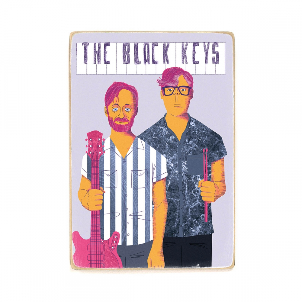 

Деревянный постер Музыка The Black Keys. блюз-рок. garage rock А1
