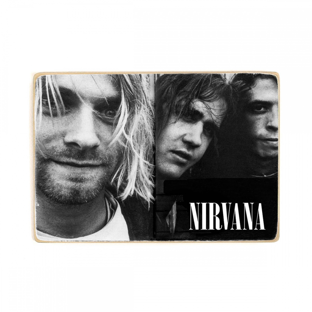 

Деревянный постер Музыка Nirvana. Kurt cobain. Нирвана, Курт кобейн, черно белое фото группы А1
