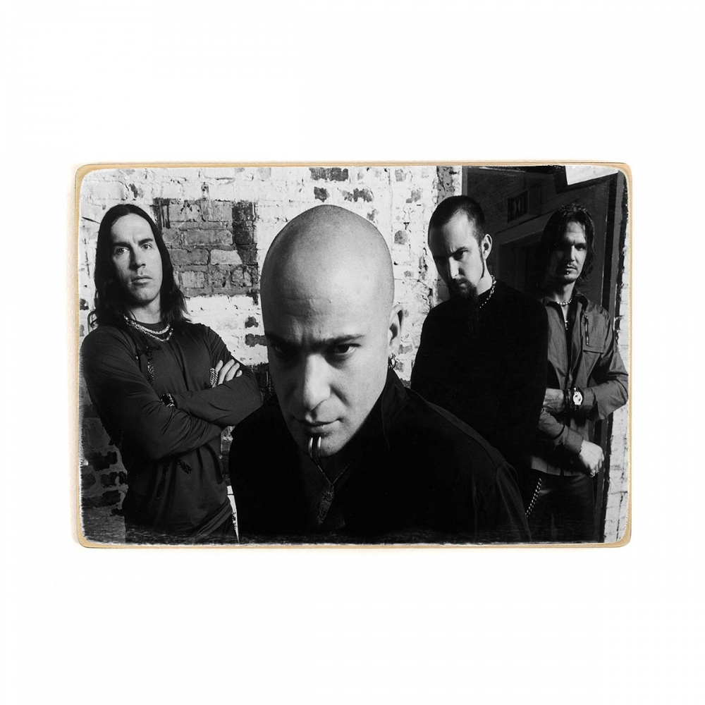 

Деревянный постер Музыка Disturbed. Участники А2