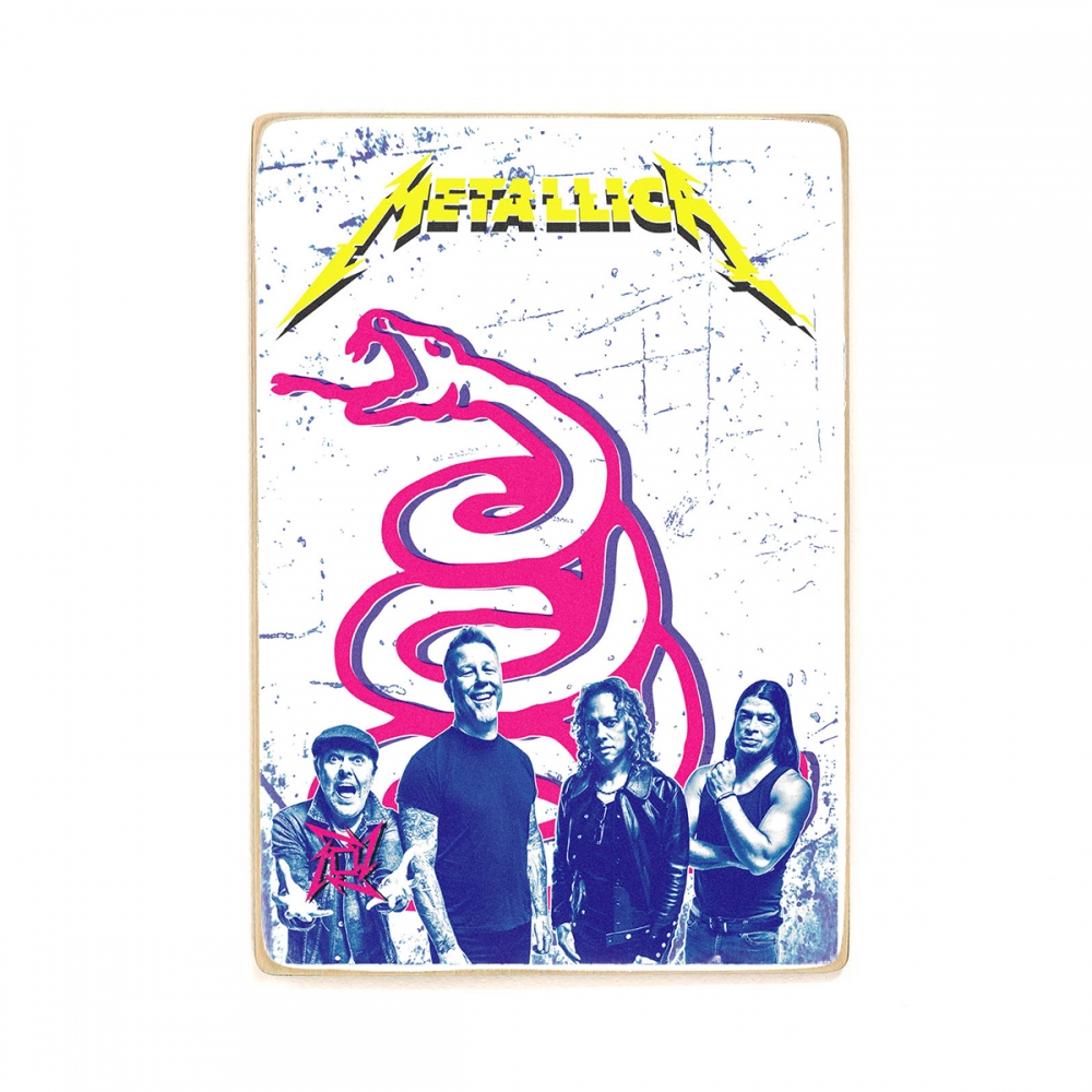 

Деревянный постер Музыка Metallica, металлика. группа А2