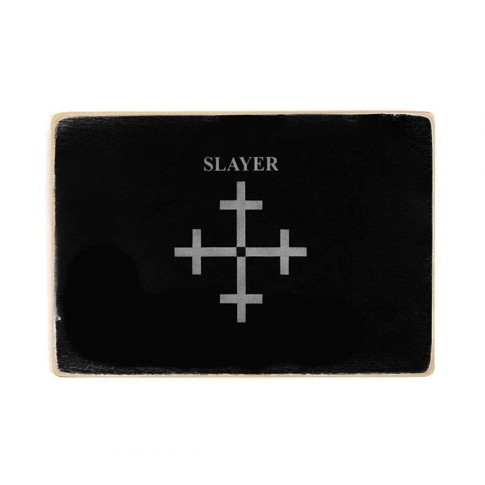 

Деревянный постер Музыка группа Slayer. Слеер. Крест. Tom Araya А2