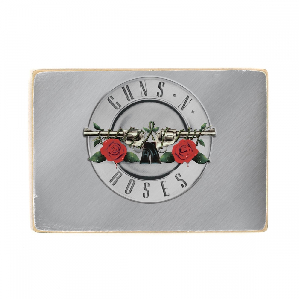 

Деревянный постер Музыка Guns N `Roses, Slash. Логотип группы А2