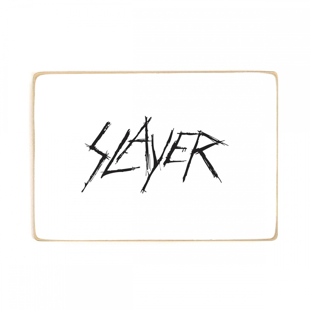

Деревянный постер Музыка группа Slayer. Слеер. Tom Araya. на белом фоне А1