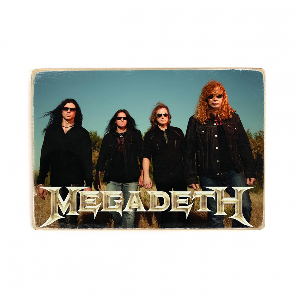 

Деревянный постер Музыка Megadeth. Состав группы А2