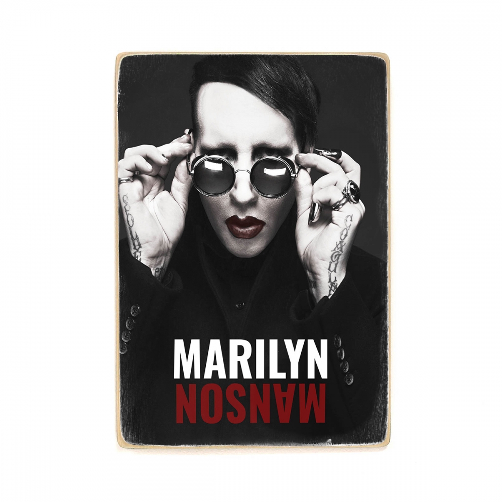

Деревянный постер Музыка Marilyn Manson. Мерилин Менсон А2